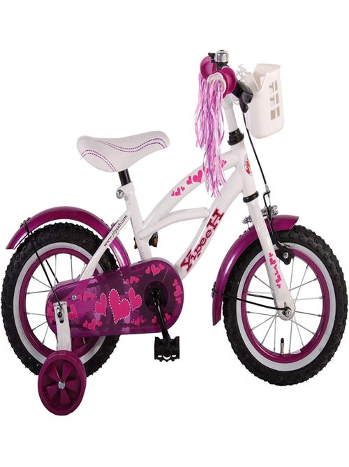 Vélo enfant Heart Cruiser 12 pouces blanc violet - Kiabi