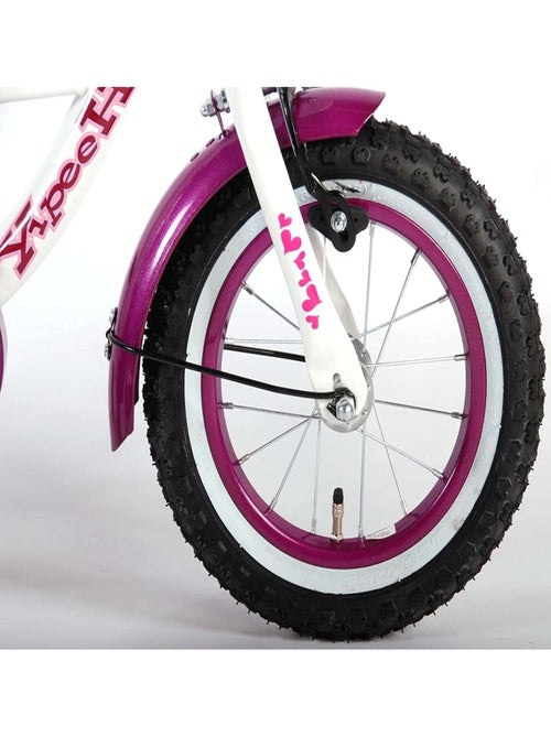 Vélo enfant Heart Cruiser 12 pouces blanc violet - Kiabi