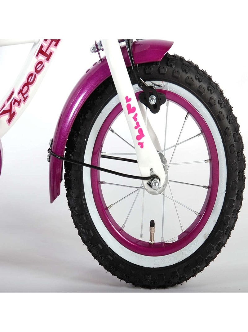 Vélo enfant Heart Cruiser 12 pouces blanc violet Violet - Kiabi