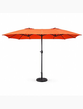 VENICE Parasol rectangulaire double 2,7x4,6m taupe
