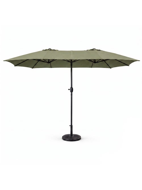 VENICE Parasol rectangulaire double 27x46m vert - Kiabi VENICE Parasol rectangulaire double 27x46m vert - Kiabi