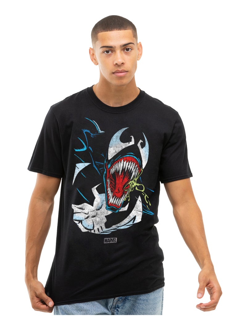 Venom - T-shirt motif bave (Venom) Noir - Kiabi
