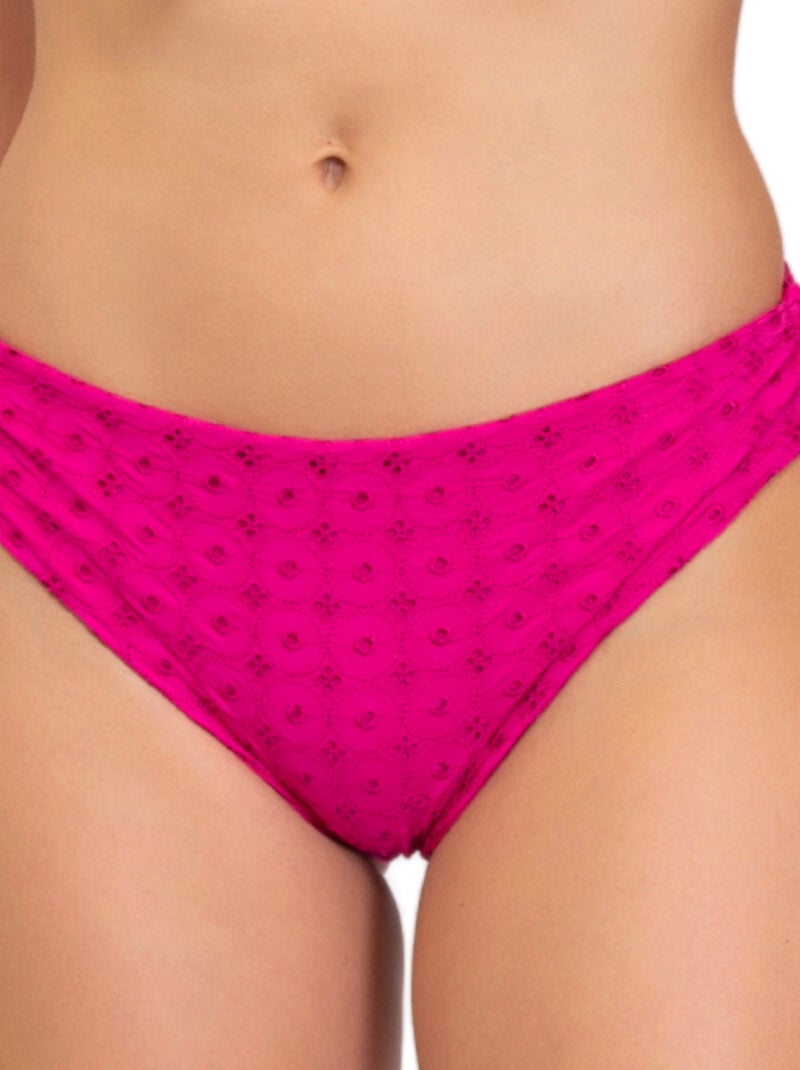 Verdissima Bain - Culotte de bain ajustable broderie anglaise Sangallo Rose - Kiabi