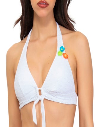 Verdissima Bain - Haut de bain foulard broderie anglaise Sangallo