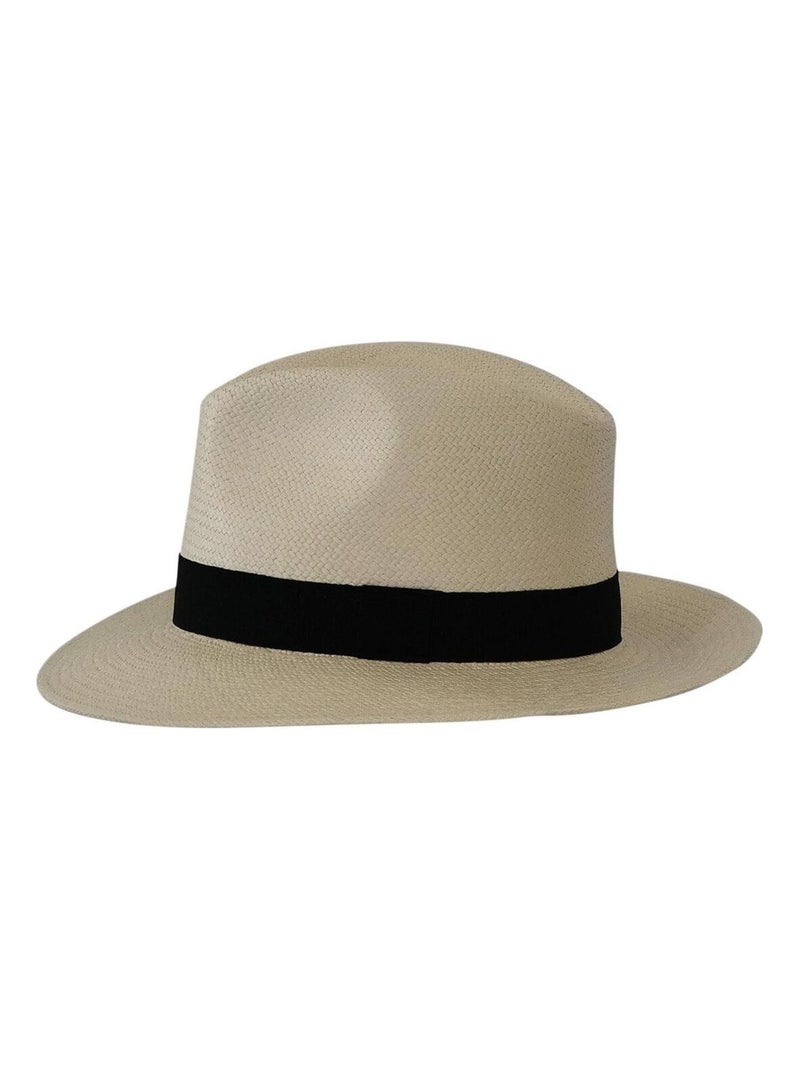 Véritable chapeau panama HIGH Ivoire - Kiabi