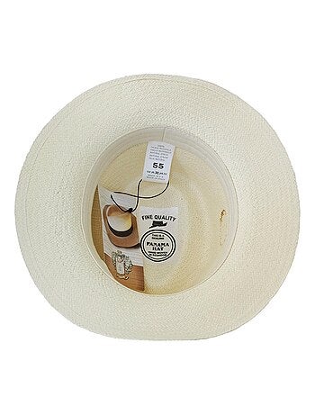 Véritable chapeau panama naturel