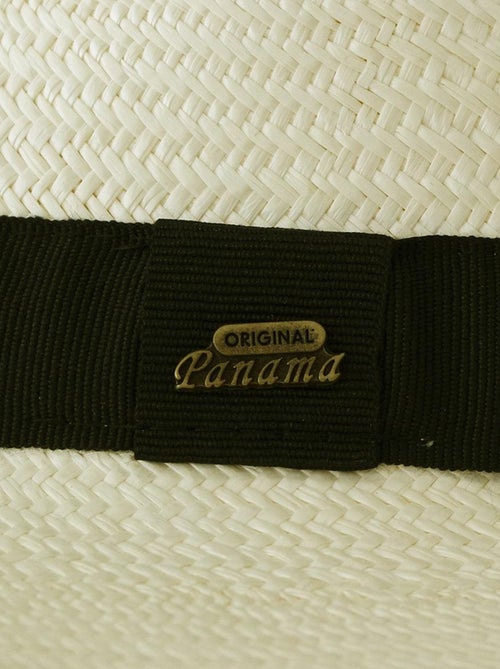 Véritable chapeau panama naturel - Kiabi