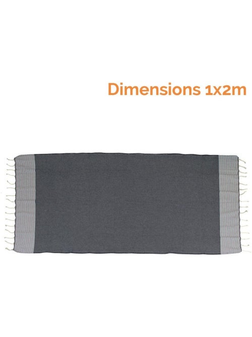 Véritable fouta Tunisienne nid d'abeille 100% coton 380g - Vivezen - Kiabi Véritable fouta Tunisienne nid d'abeille 100% coton 380g - Vivezen - Kiabi