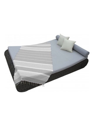 Véritable fouta Tunisienne tissage à plat 100% coton 380g - Horizon - Vivezen