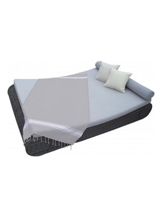 Véritable fouta Tunisienne tissage à plat 100% coton 380g - Vivezen