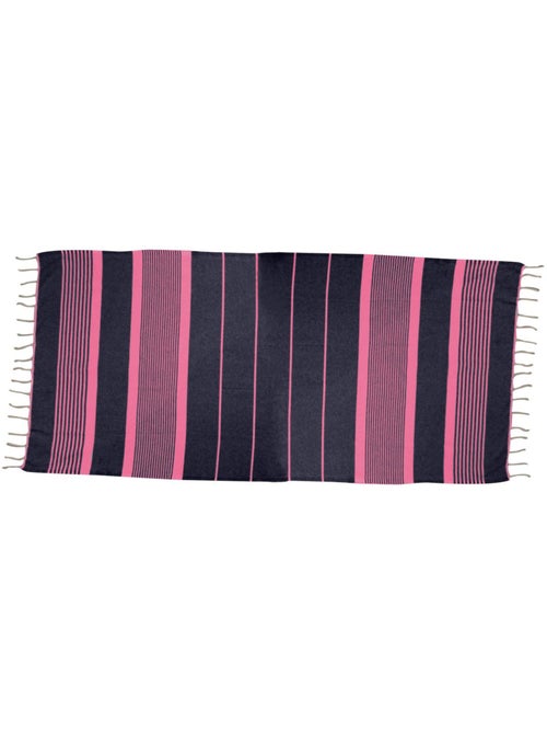 Véritable fouta Tunisienne tissage à plat 100% coton 380g - Vivezen - Kiabi