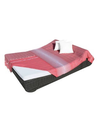 Véritable fouta Tunisienne XXL tissage à plat 30% coton et 70% de lin 380g - Vivezen
