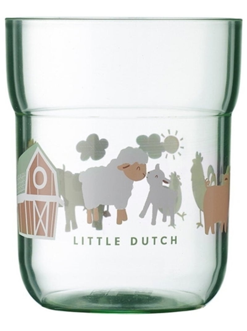 Verre enfant mio 250 ml - little farm Multicolore - Kiabi