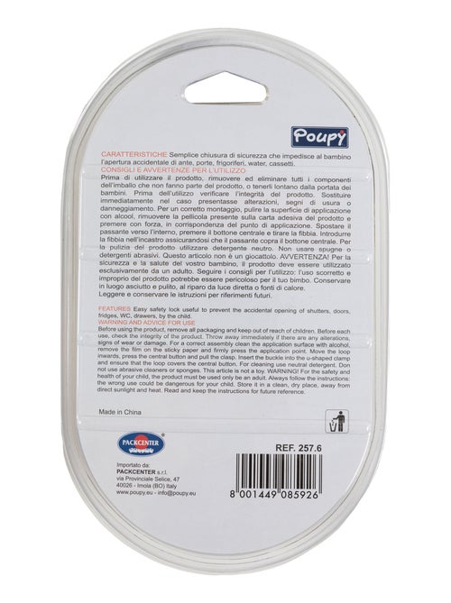 Verrou de sécurité pour enfant- - Poupy - Kiabi Verrou de sécurité pour enfant- - Poupy - Kiabi