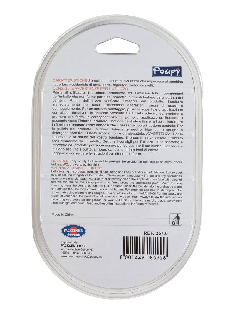 Verrou de sécurité pour enfant- - Poupy Blanc - Kiabi