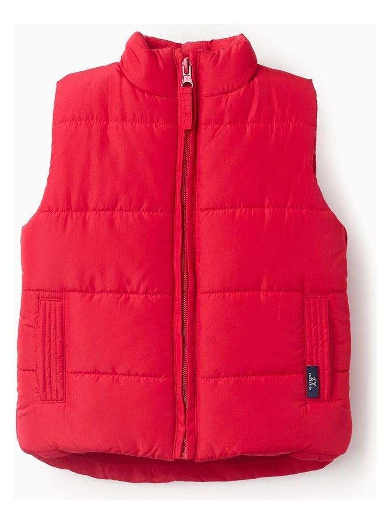 Vest sans manches matelassé, doublé en polaire FRENCH CONNECTION Rouge - Kiabi