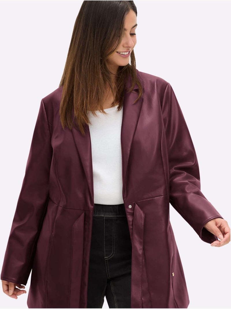 Veste - Taille Standard - Sheego Noir Bordeaux - Kiabi