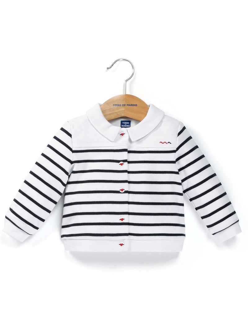 Veste - Terre de Marins Blanc Bleu - Kiabi