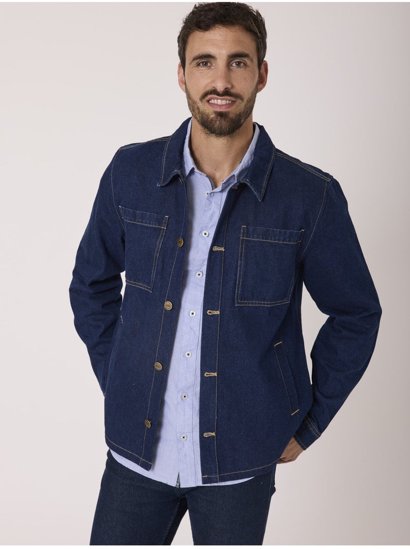 Veste 100% coton - terre de marins Bleu marine - Kiabi