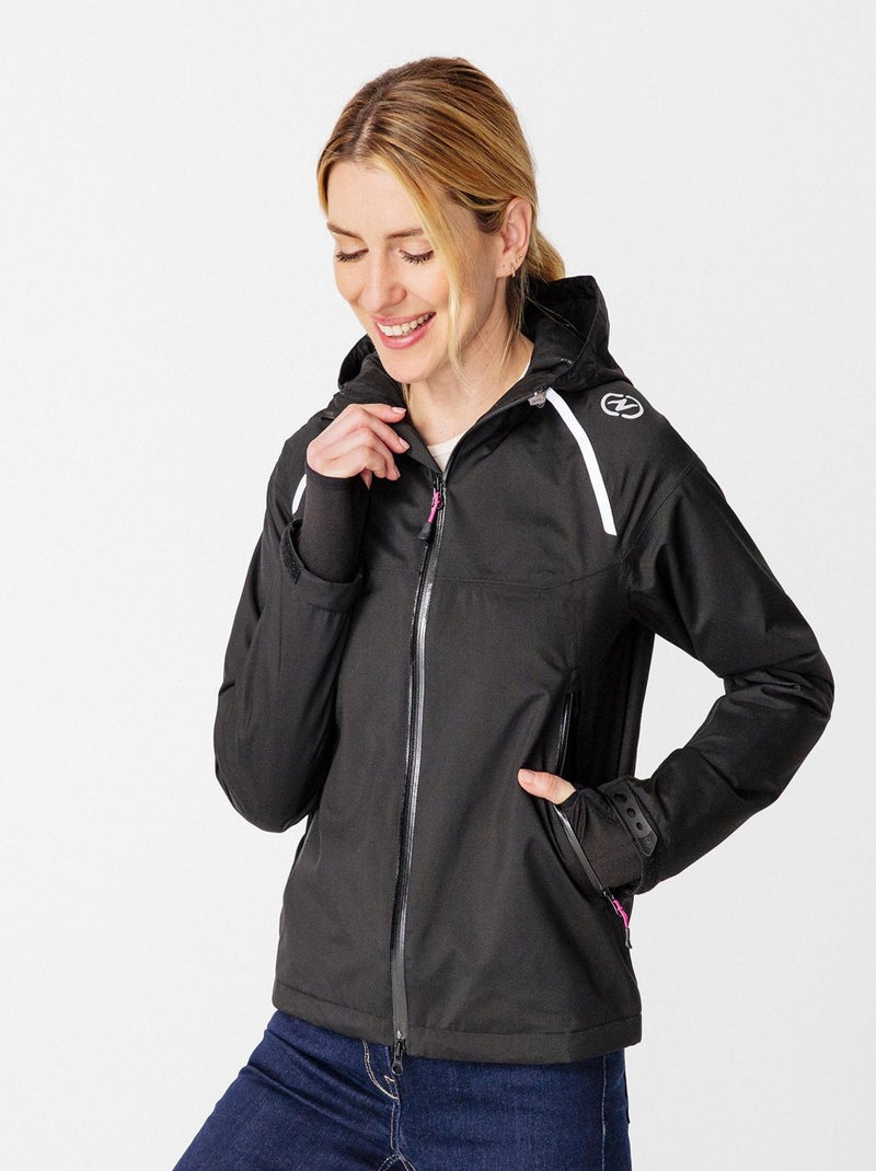 Veste 10000 doublée Thermolactyl femme - DamartSport Noir - Kiabi