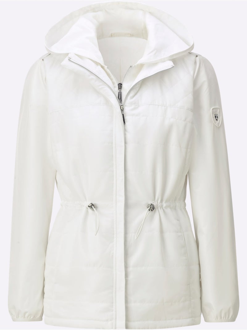 Veste 3 En 1 Mélange De Motifs Matelassés - Taille Standard - Witt Blanc - Kiabi