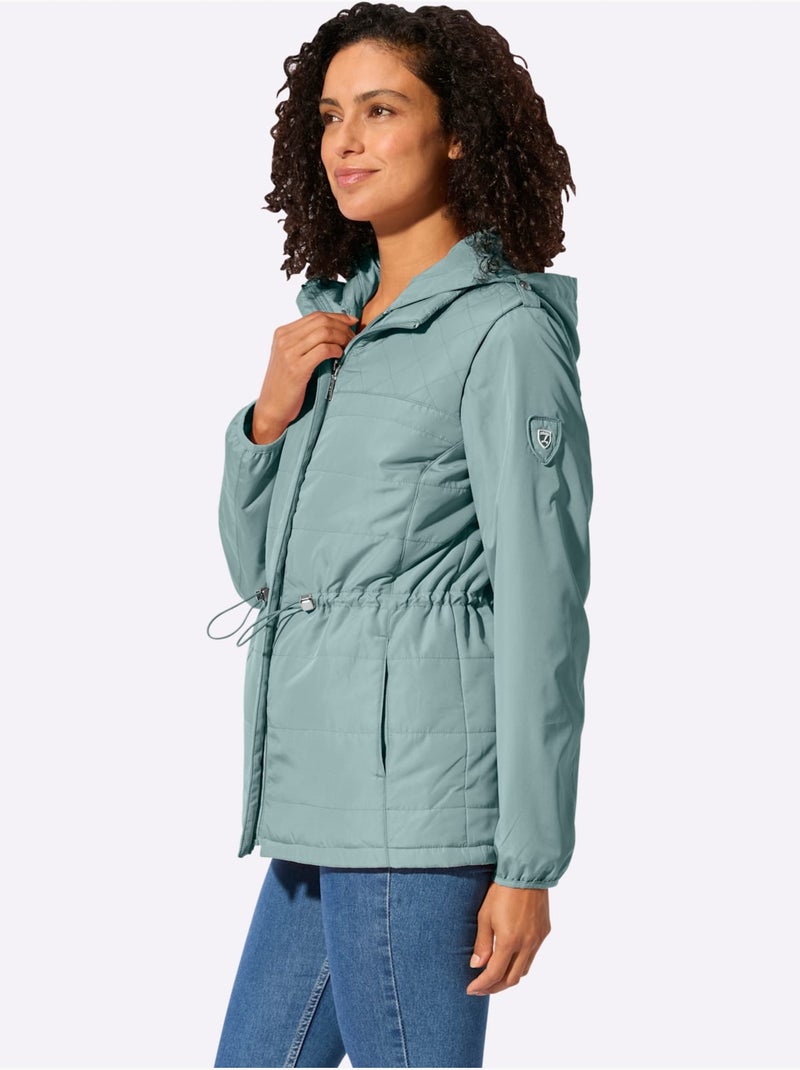 Veste 3 En 1 Mélange De Motifs Matelassés - Taille Standard - Witt Vert - Kiabi