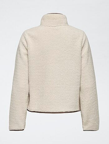 Veste à bouclette 'JDY' avec liserés