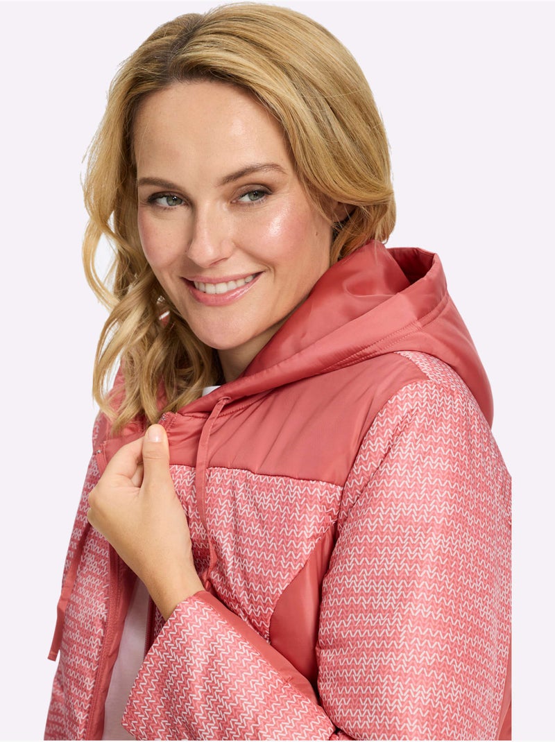 Veste à capuche - taille standard - moda vilona Rose - Kiabi
