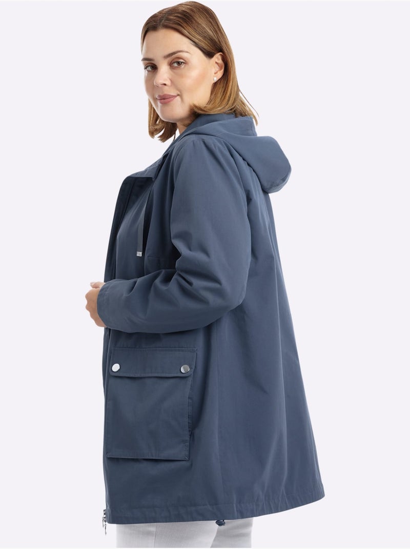 Veste à Capuche - Taille Standard - Sheego Bleu gris - Kiabi