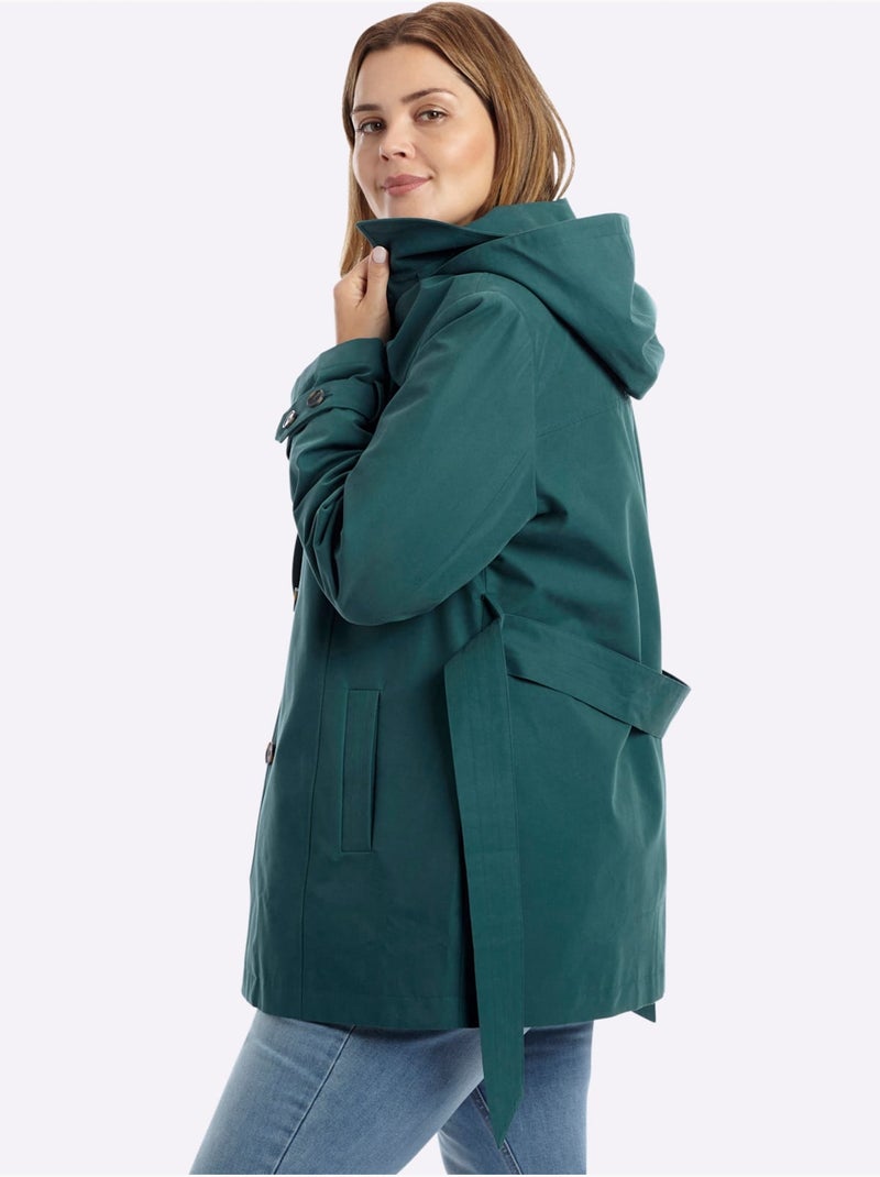 Veste à Capuche - Taille Standard - Sheego Bleu pétrole - Kiabi