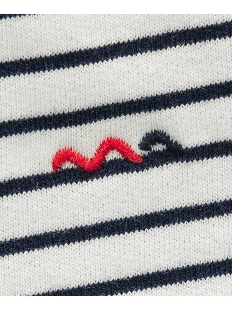 Veste à capuche - Terre de Marins Bleu Beige - Kiabi