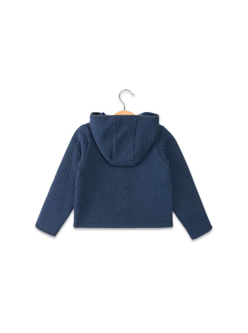 Veste en nylon et laine Check-Stitch (Blanc Ceramic) - Femme | Site