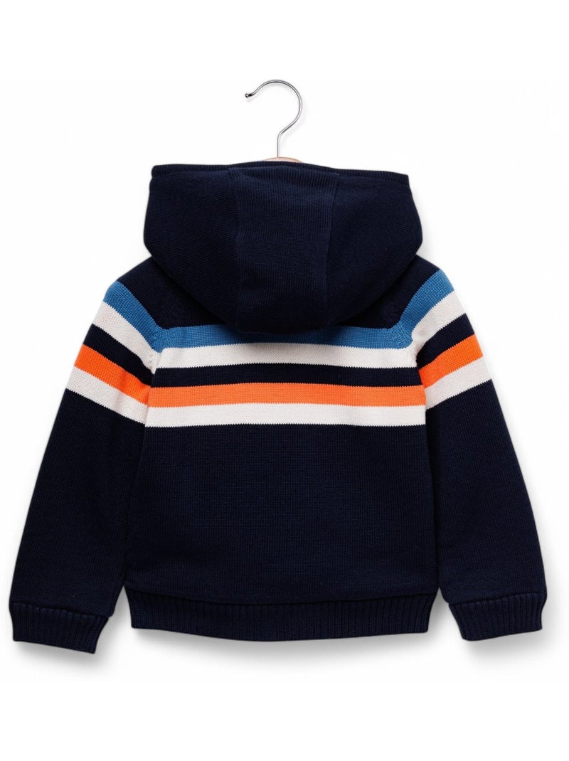 Veste à capuche - Terre de Marins Bleu marine - Kiabi
