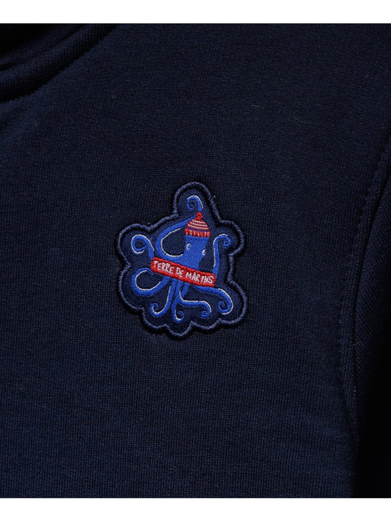 Veste à capuche - Terre de Marins Bleu - Kiabi