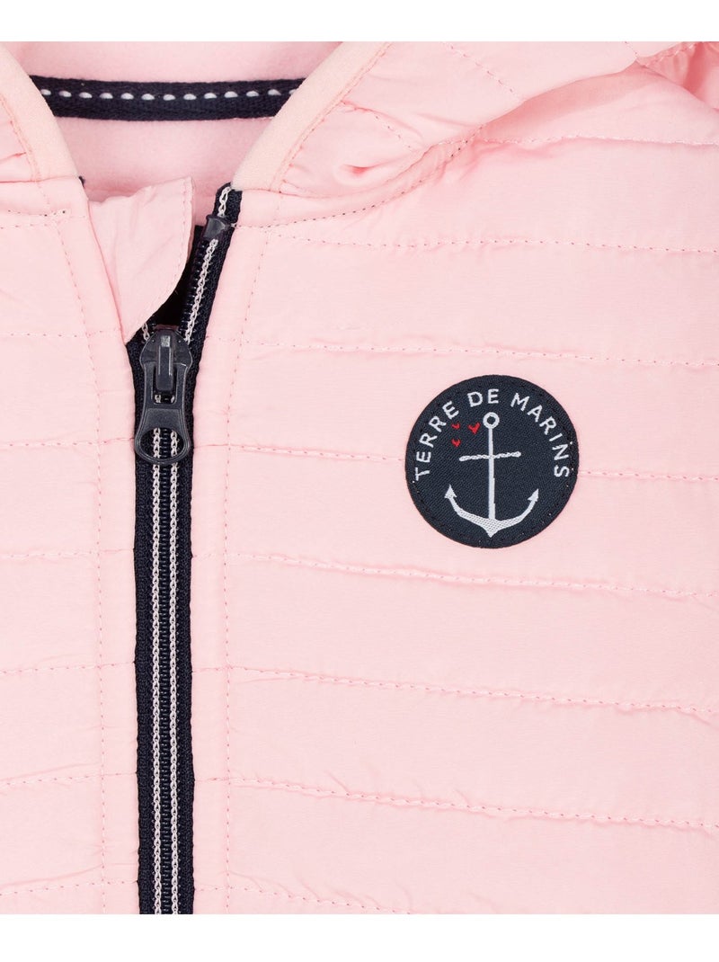 Veste à capuche - Terre de Marins Rose clair - Kiabi