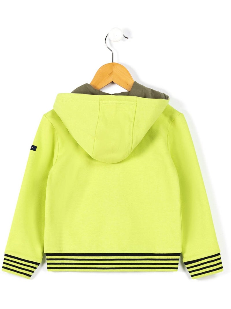 Veste à capuche - terre de marins Vert clair - Kiabi
