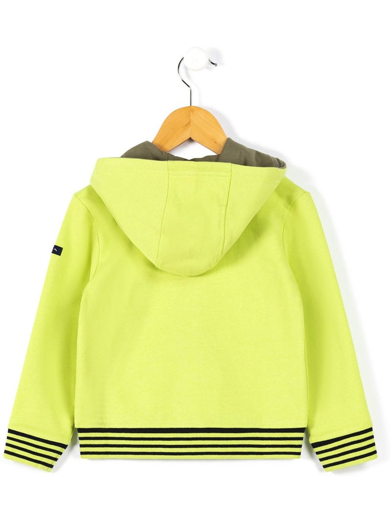 Veste à capuche - Terre de Marins Vert - Kiabi