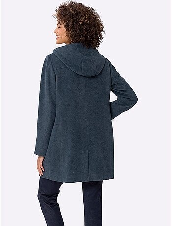 Veste à capuche avec col en bordure et poches pratiques - Taille standard - Moda Vilona