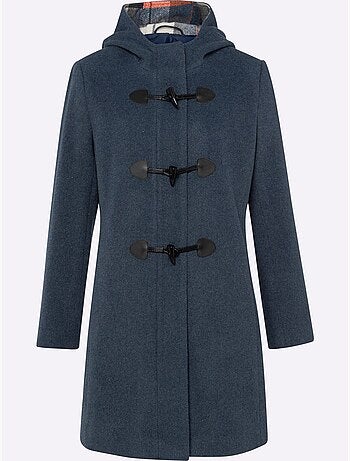 Veste à capuche avec col en bordure et poches pratiques - Taille standard - Moda Vilona