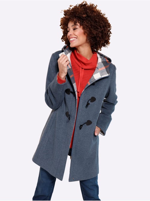 Veste à capuche avec col en bordure et poches pratiques - Taille standard - Moda Vilona - Kiabi