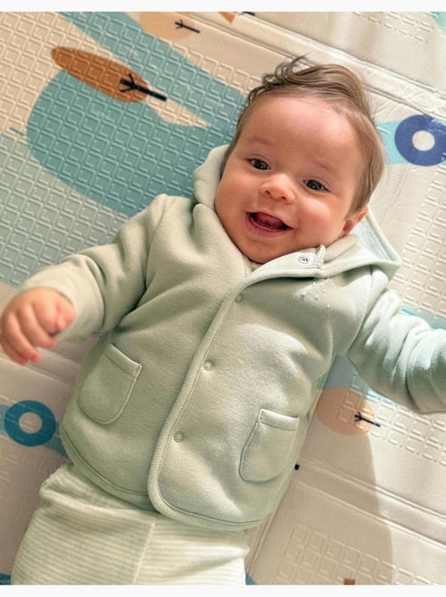 Veste à capuche avec doublure en peluche - Kiabi