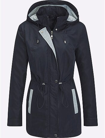 Veste à capuche avec glissière et coulisse réglable - Taille standard - Moda Vilona