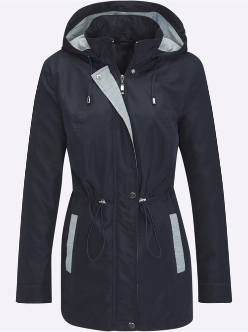 Veste à capuche avec glissière et coulisse réglable - Taille standard - Moda Vilona - Kiabi Veste à capuche avec glissière et coulisse réglable - Taille standard - Moda Vilona - Kiabi