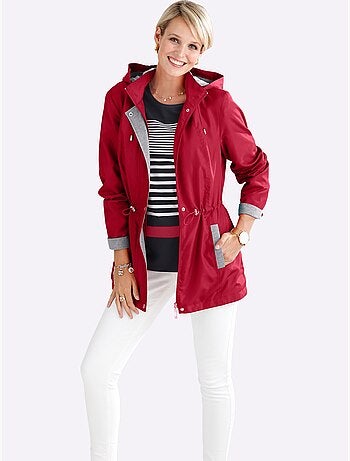 Veste à capuche avec glissière et coulisse réglable - taille standard - moda vilona