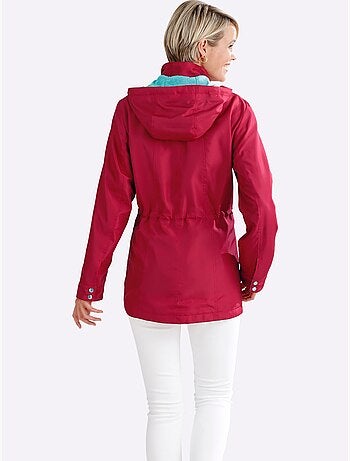 Veste à capuche avec glissière et coulisse réglable - taille standard - moda vilona