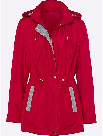 Veste à capuche avec glissière et coulisse réglable - taille standard - moda vilona