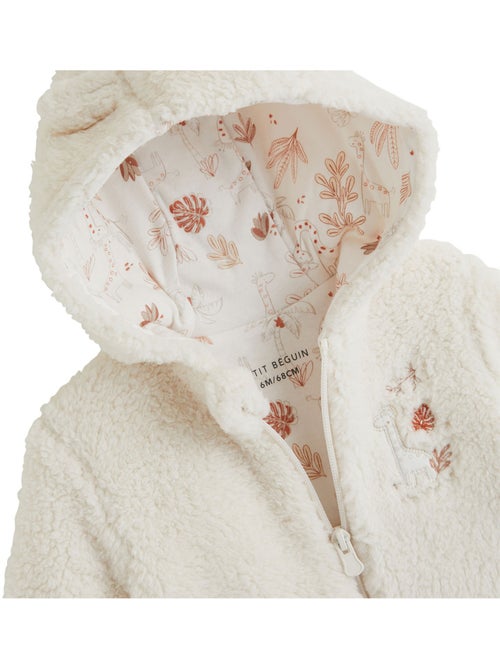 Veste à capuche bébé en sherpa edoni - Kiabi Veste à capuche bébé en sherpa edoni - Kiabi