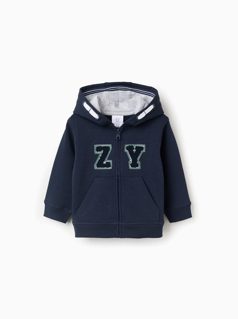 Veste à Capuche Bleu foncé - Kiabi
