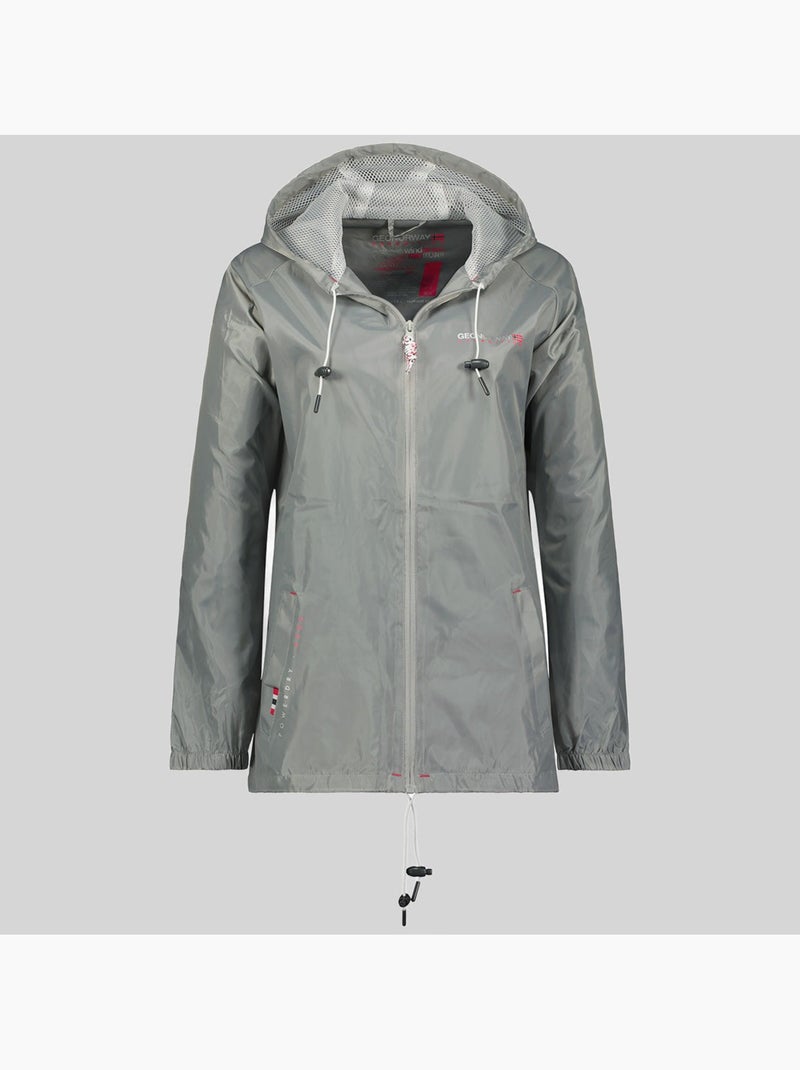 Veste à capuche boat – geographical norway Gris clair - Kiabi