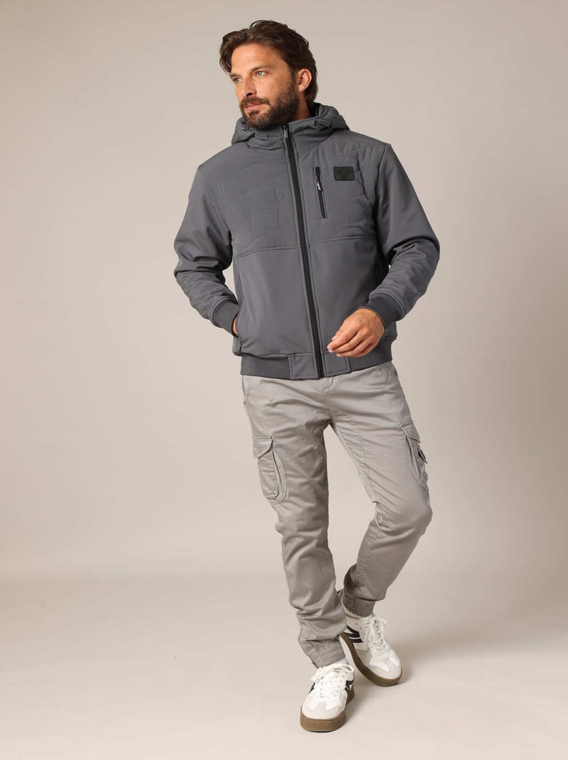 Veste à capuche 'Deeluxe' Gris foncé - Kiabi